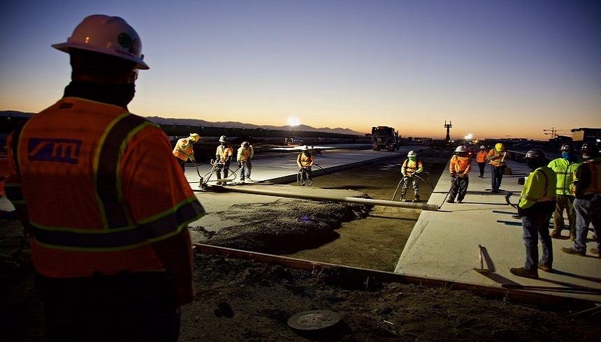 photo de la Construction du taxiway P de l’aéroport international de Los Angeles